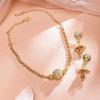 Beaded Design & Cubic Zirconia Embellishments Necklace Set for Women & Girls | Handcrafted Jewelry | Ideal for Weddings, Ethnic Wear