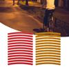 1 Blatt Warnaufkleber Helle Farbe Dekorativer Leuchtender Rechteckiger Warnaufkleber für das Radfahren