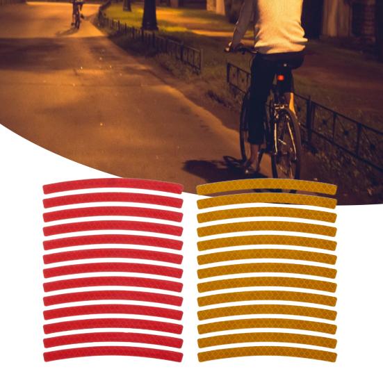 1 Blatt Warnaufkleber Helle Farbe Dekorativer Leuchtender Rechteckiger Warnaufkleber für das Radfahren