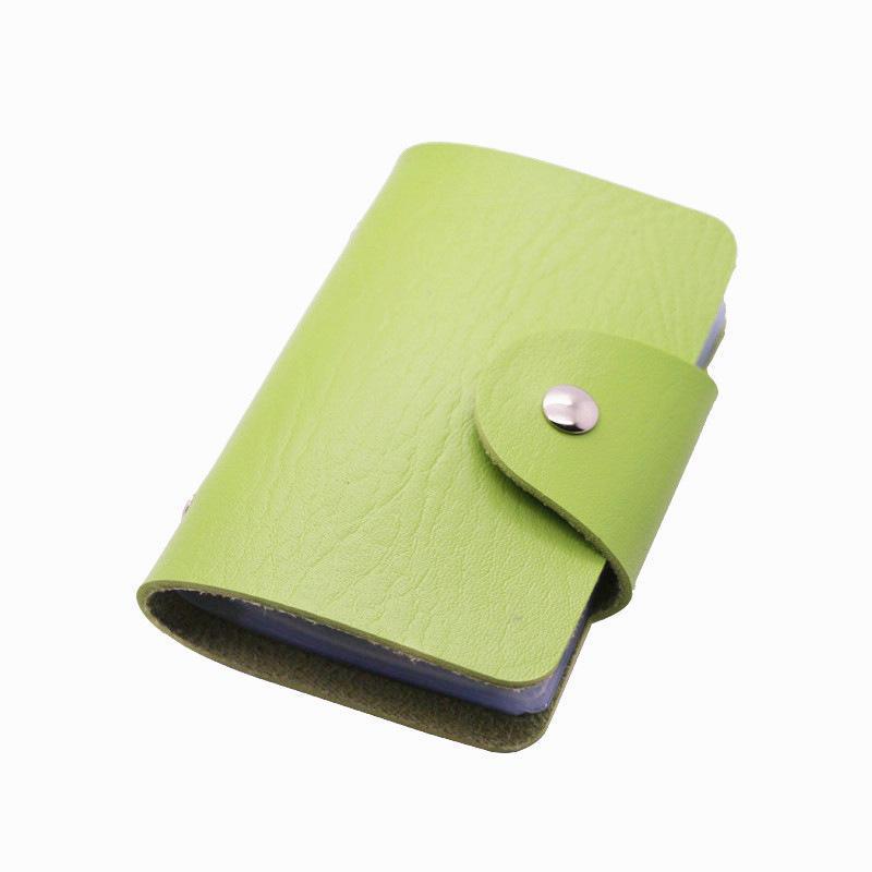 Card Holder With Multiple Card Slots Secure Snap Closure For Daily Carry Travel Business Use
