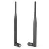 2PCs Router Antenna Durable WIFI System 6DB High Gain 2.4 5.8G Dual‑Band SMA Inner Hole
