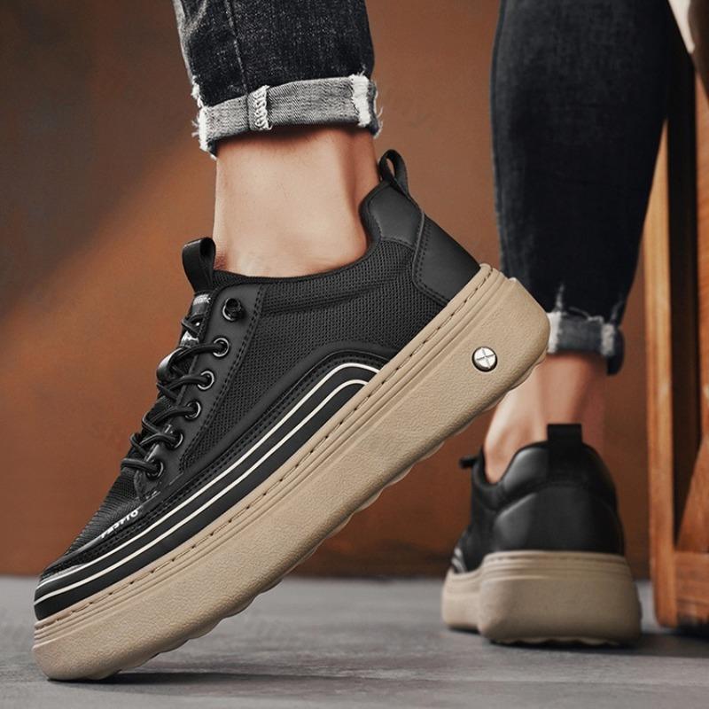 2026 Autumn New Men's Mesh Breathable Casual Low Top Sports Shoes Fashi Niche Designed Versatile Comfortable Platform sneakers