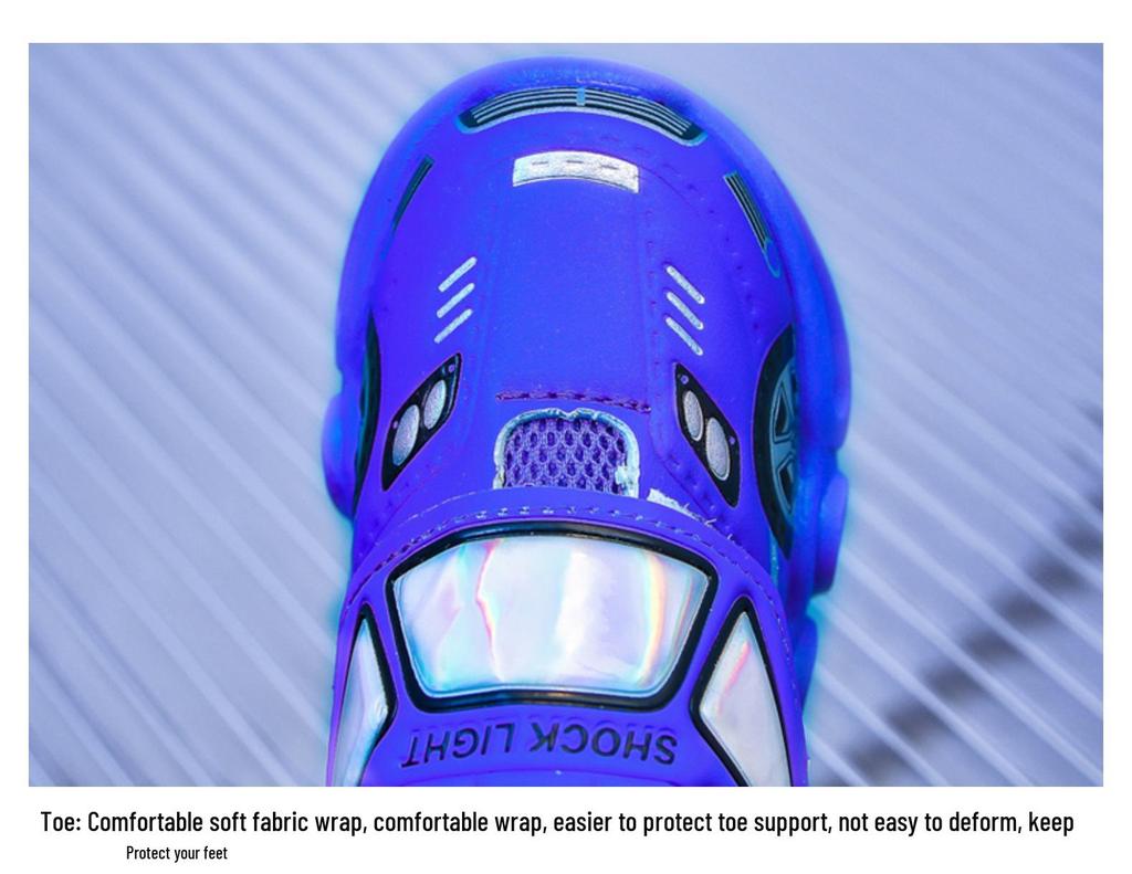 Kids' Light-Up Cartoon Sneakers - Luminous Leather Sports Shoes for Boys & Girls