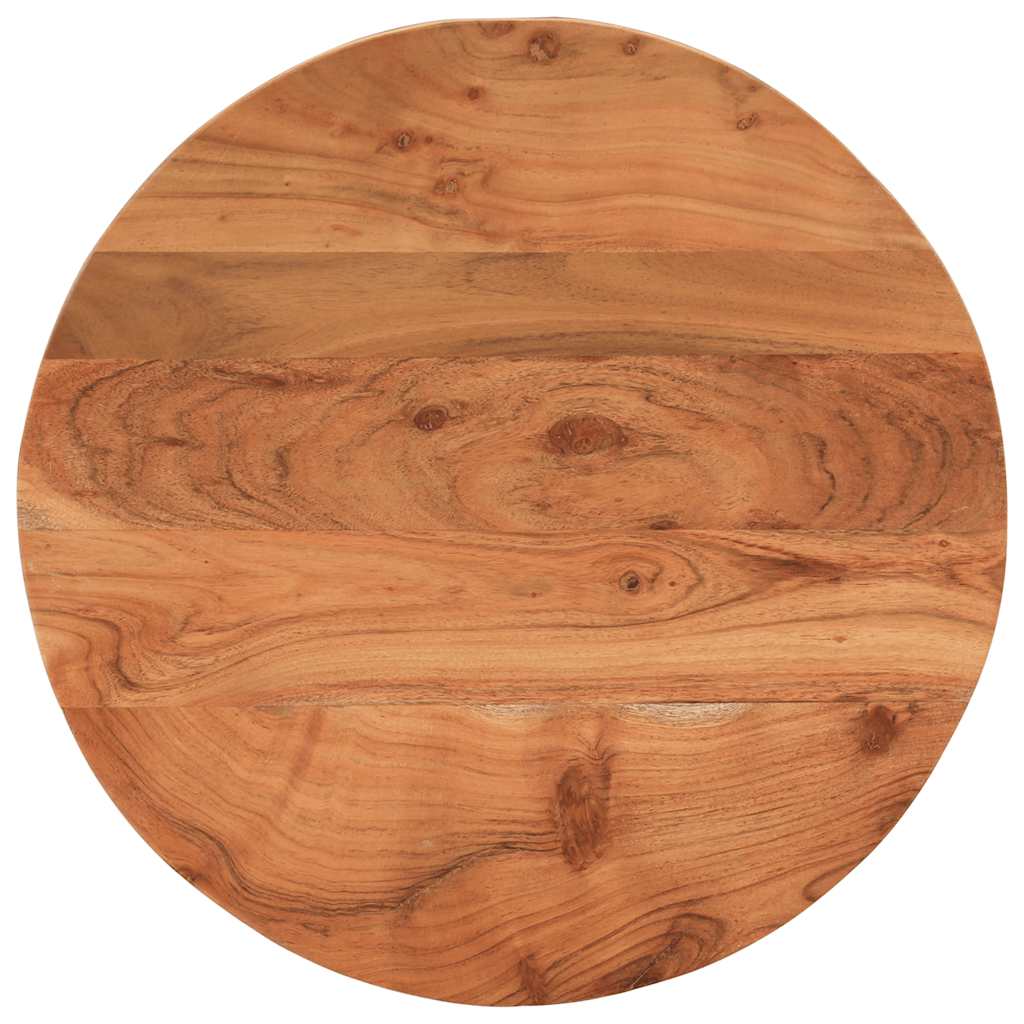 Vidaxl Piano per Tavolino, Ø40X2,5 Cm, Rotondo, Legno Massello di Acacia