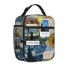 Van Gogh Art Oil Paintings Portable Thermal Cooler Bag Sunflowers Starry Night Reusable Insulated Lunch Bags Multifunction