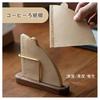 Compact Wooden Coffee Filter Holder, Stand for Coffee Equipment, Paper, Organization, and Storage, Space-saving (light Color)