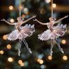 Sparkling Acrylic Crystal Ballerina Christmas Ornaments, Snowflake Atmosphere Pendant Pendant for Christmas Tree Decoration