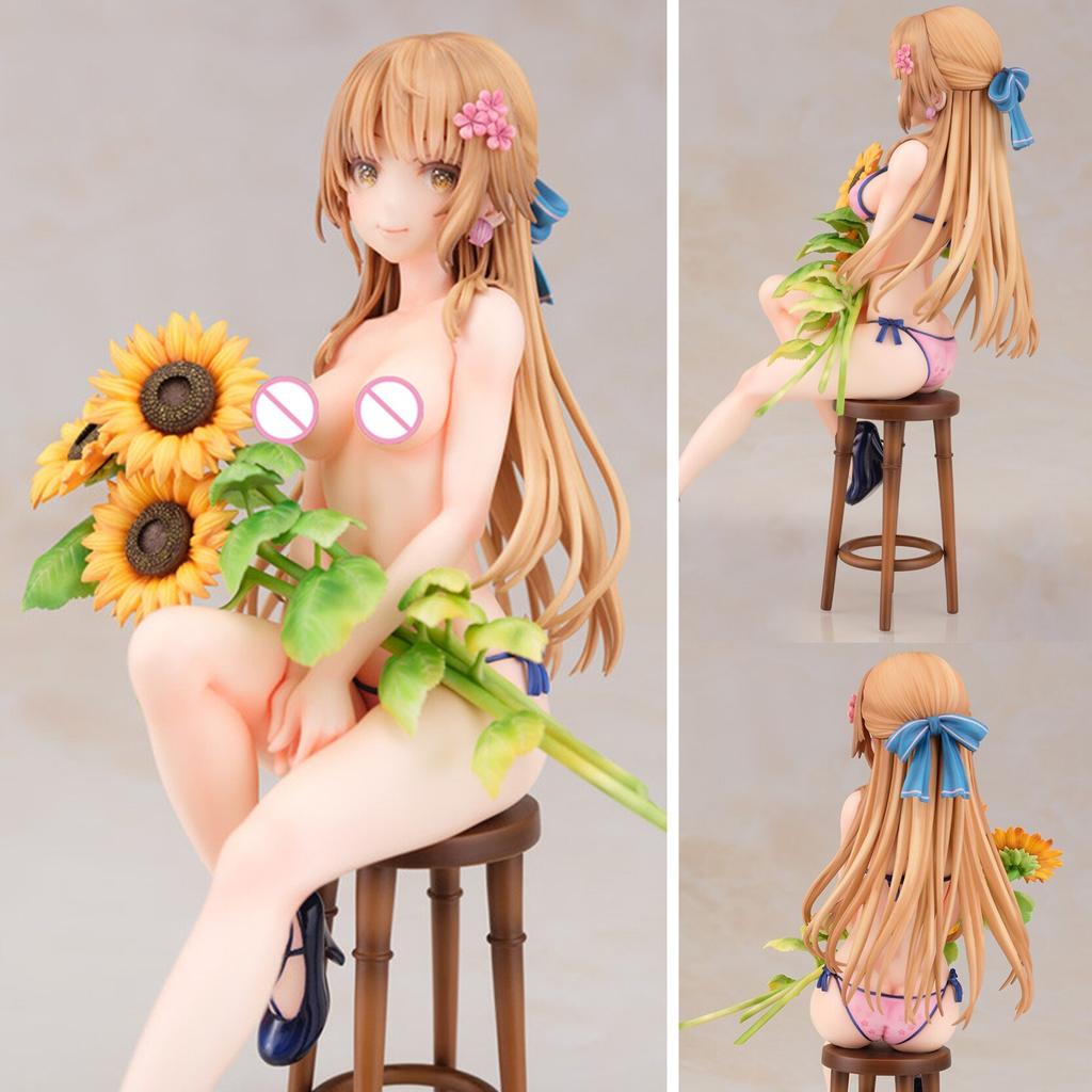 18cm Daiki Kougyou Himawari Shoujo Momose Kurumi 1/7 PVC Anime Actionfiguren Sammlungsmodell Puppenspielzeug Geschenk Schmuckstück Figur