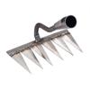 Dual-Use Reinforced Multi-Tooth Hoe and Rake for Soil Loosening and Weeding