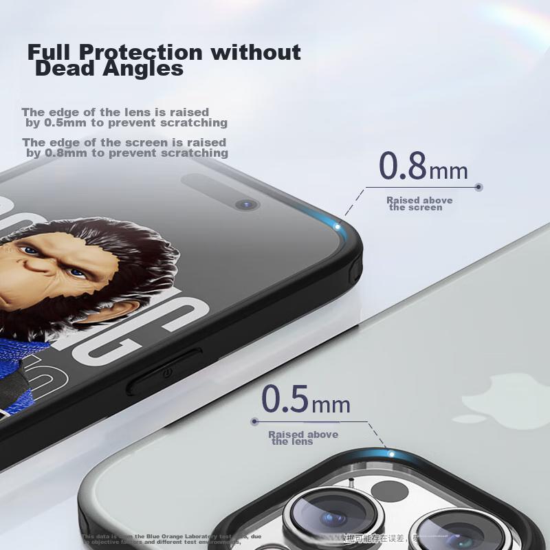 IPhone 15 Pro Case, Matte Armor Ultra-Thin Shockproof Protective Cover for Apple IPhone 15 Pro, Elegant Black