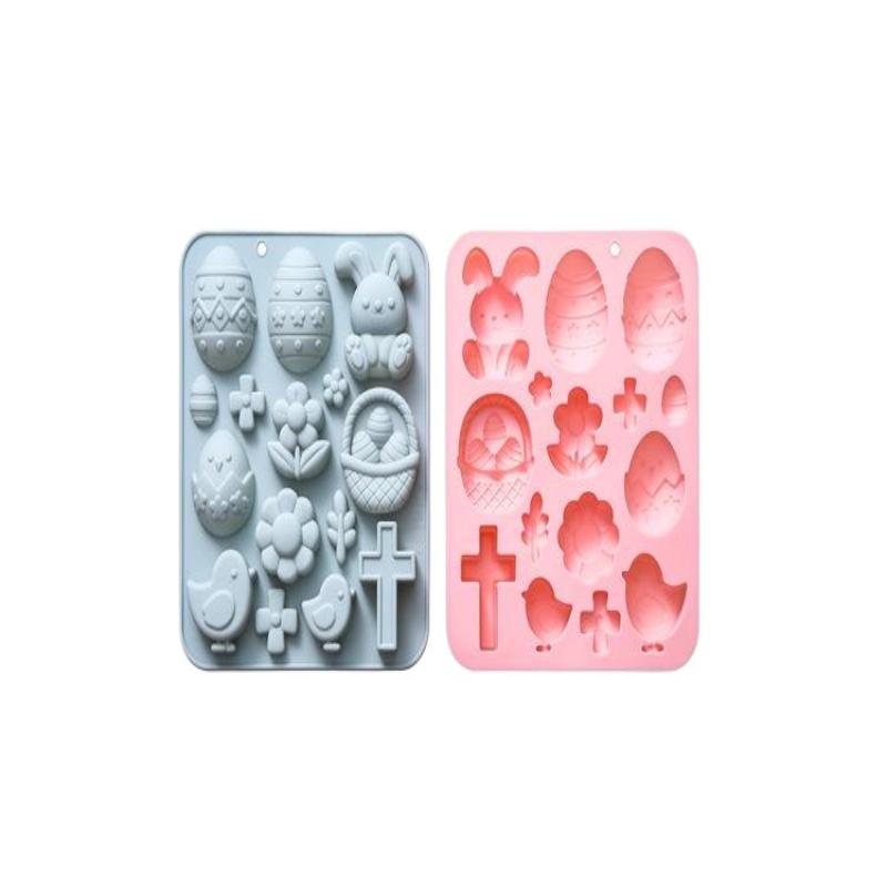 

1Pc 3D Bunny Eggs Silicone Mold Easter Theme Fondant Candy Chocolate Mould for Baking And Epoxy Resin Crafts