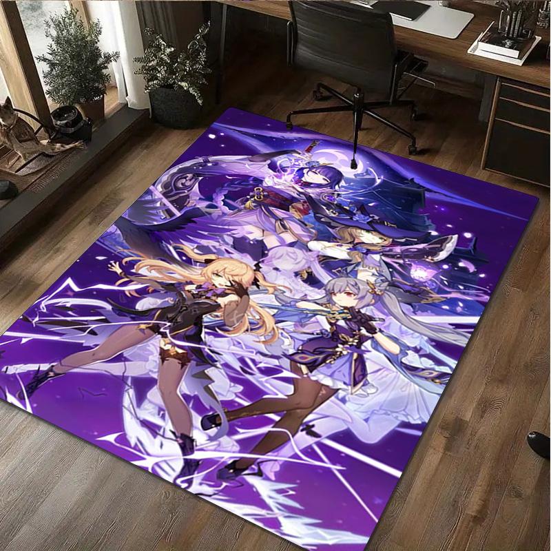 Genshin Impact Home carpet Office Decorative Carpet For Living Room Bedroom Door Mat Floor Rug Computer Chair Area Rug