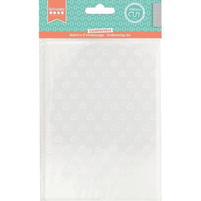 Plaque d'embossage - ARTEMIO - On se marie - cœurs - Compatible Big Shot - A5
