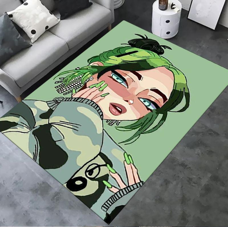 Billie Eilish Carpet Rug For Living Room Bedroom Home Sofa Decorationkids Play Nonslip Floor Mat