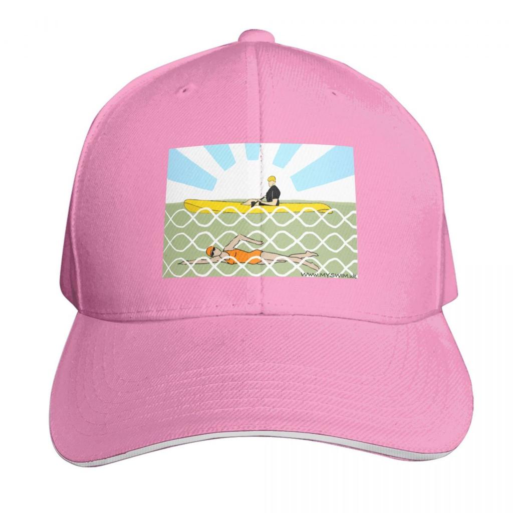 MYSWIM Open Water Swimming and Swimming Catalina Channel A Triple Crown Swim (feUnisex Swimmer) Baseball Cap