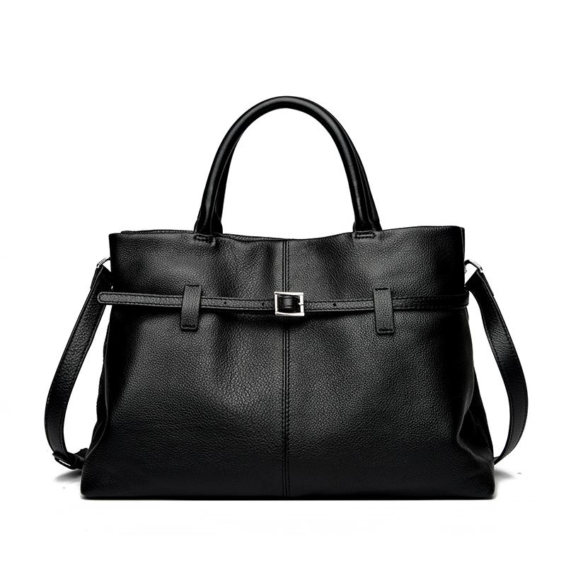 High-End 100% Genuine Leather Shoulder Crossbody Bags for Women Luxury Ladies Tote Bag Large Capacity Female Handbags Sac A Main