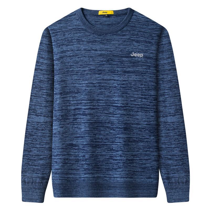 Jeep Men's Crew Neck Winter Knitted Sweater