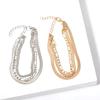 Retro Cold Wind Snake Bone Chain Jewelry Women, Geometric Personality Multi-layer Alloy Chain Bracelet