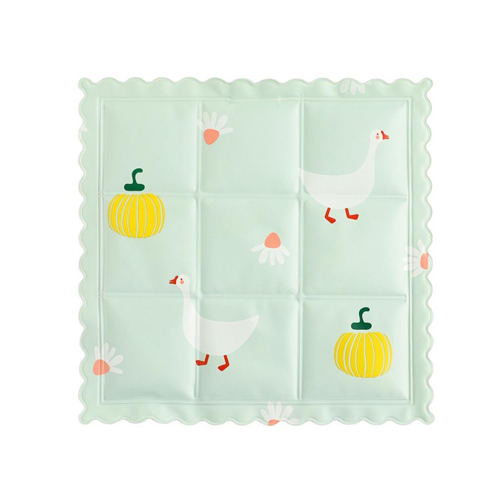 Cartoon Print Cooling Ice Pad Seat Cover Cushion Summer Cool Mat For Bedroom Living Room