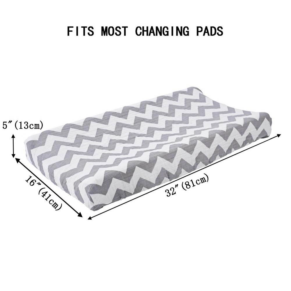 Soft Reusable Changing Pad Cover Printing Design Minky Material Baby Breathable Diaper Pad Sheets Cover