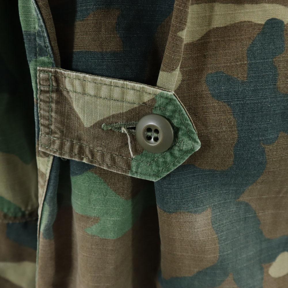 US ARMY Old Woodland duck Military jacket S khaki camouflage Men's Used