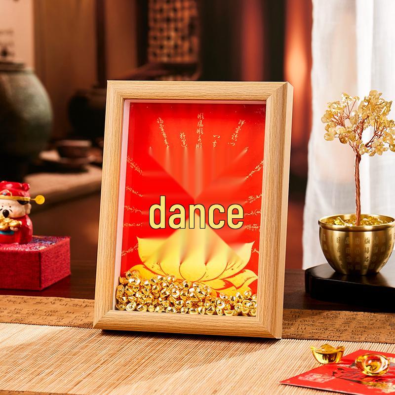 

New Year Ornament for Living Room or Office: Ideal Gift for Events, Employee Benefits, Clients, and Souvenirs. 6-inch Coffee Color + Gold Ingot + Gift Box