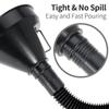Multi Functional Flexible Automotive Fuel Funnel Wide Mouth Oil Funnel Spill-Proof Refueling & Oil Changing Tool with Handle
