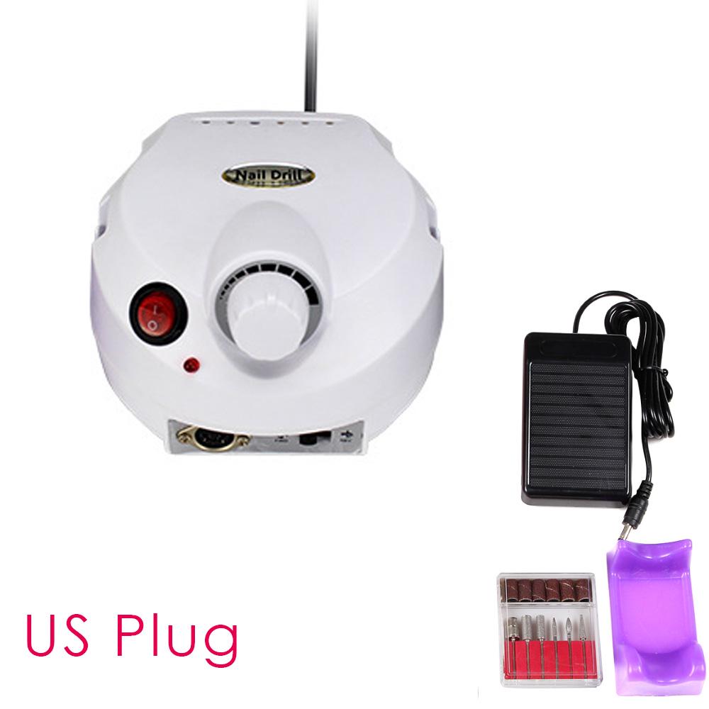 Máquina profissional de 30000RPM para manicure e pedicure Kit lixa elétrica para unhas Broca polidora ferramenta