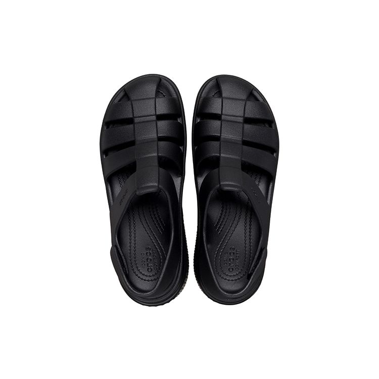 Crocs Stomp Fisherman Sandalo Nero Donna 209938-001