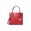 Mercer Litchi Grain Leather Tote Bag, Shopping Bag, Handbag, Shoulder Bag, Crossbody Bag Medium Women's 35S1GM9M2L-BRIGHT RED