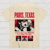 Klasyczny horror z lat 90. Paris Texas Graficzny Nadruk Koszulka Vintage Spierana Bawełna Męska Damska Letnia Streetwear Oversize Nowe Koszulki