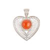 Carnelian Gemstone 925 Sterling Silver Jewelry Handmade Pendant 1.4" For Women CP-15-32