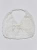 Voor Jeanne Lace Flower Shoulder Bag_White