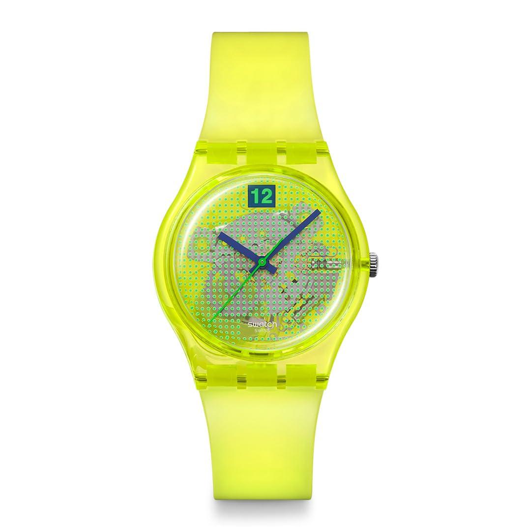 GENT BIOSOURCED LUMINOUSLY LEMON Watch SO28J103 Unisex Adult Yellow [Swatch]