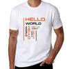 Hello World Design T-Shirt Printed T Shirts for Man T Shirts Designer T Shirt Man Designer T-Shirt