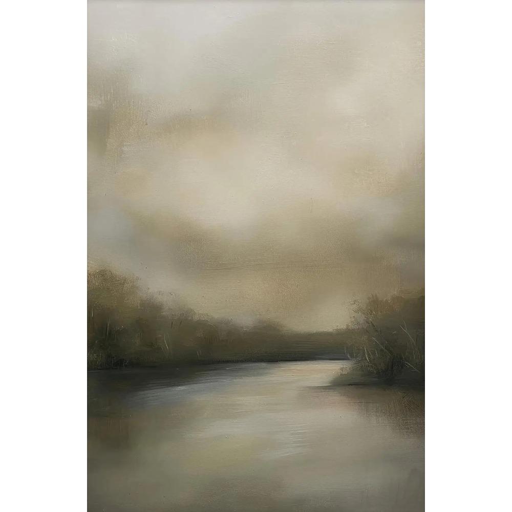 Vintage Cloud Landscape Art Posters Moody Sky Forest Plants Modern Prints Canvas Painting Wall Pictures Home Living Room Decor