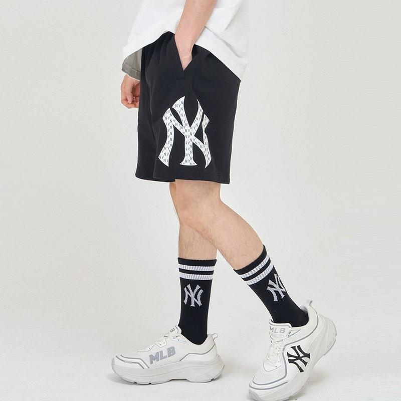 New MLB New York Yankees Casual Shorts Unisex Black 3ASPM0143-50BKS