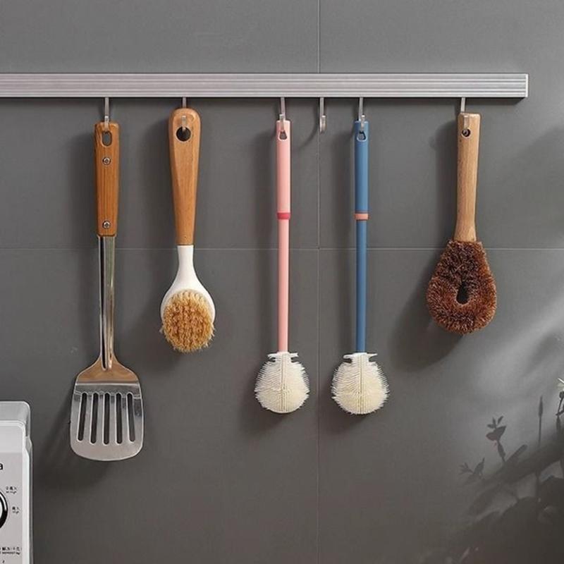 Flexible Reach Cleaning Tool For Blender Base Juice Machine Crevices Gentle On Surfaces Brush with AntiSlip Long Handle