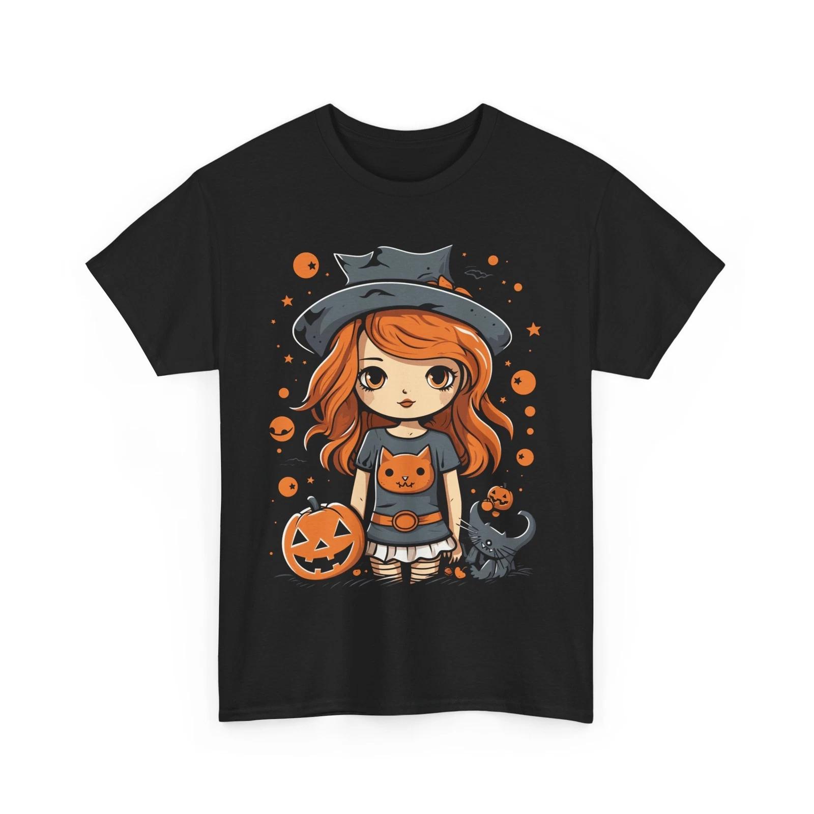 Cute Witch Halloween T-Shirt | Perfect for Dark & Magical Vibes 3XL