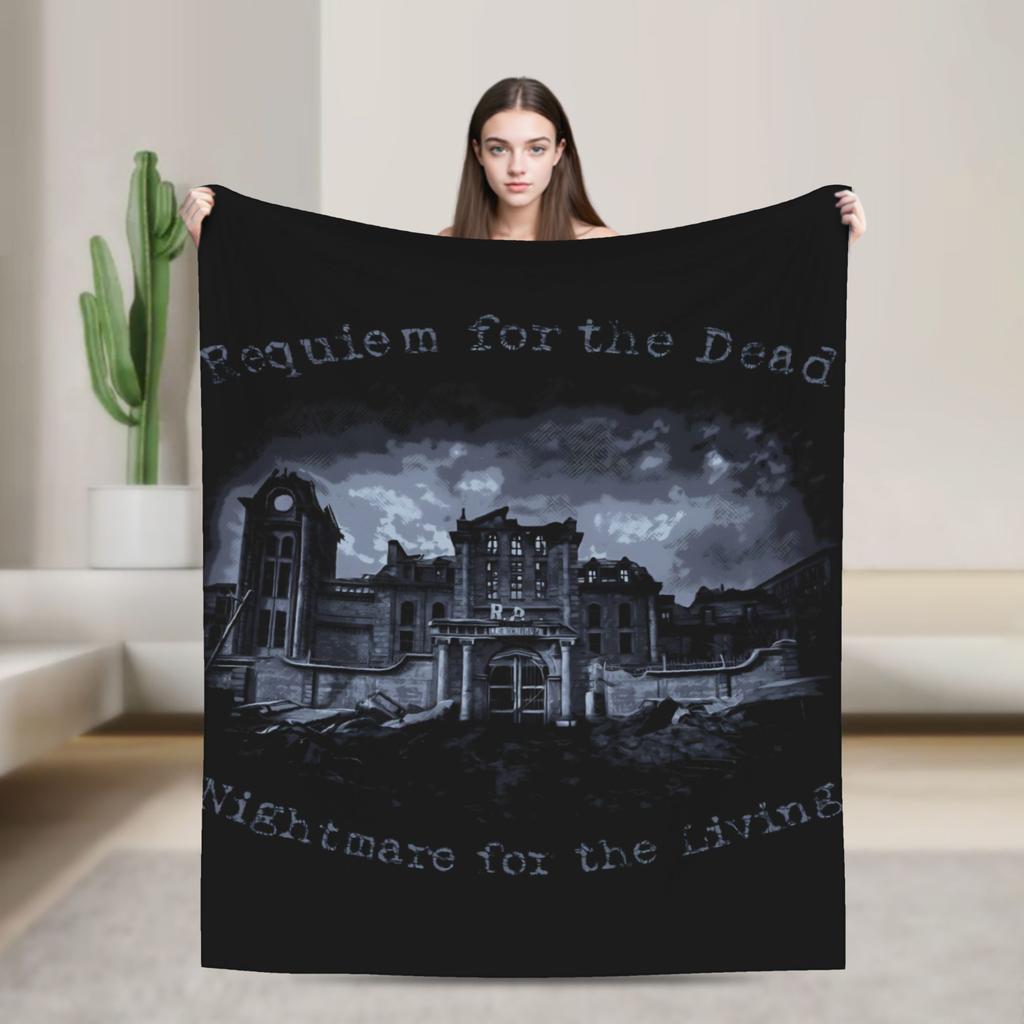 Leon The Chad Kennedy  Resident Evil Requiem Flannel Blanket Winter  Super Soft Throw Blanket for Bedspread Sofa Bed Cover