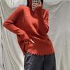 Autumn and winter new simple and versatile knitted bottoming shirt women's design sense solid color turtleneck pullover sweater inner