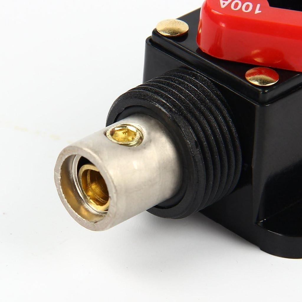 Interruttore automatico per auto in linea da 12 V-24 V CC Interruttore di ripristino manuale Fusibile audio 20 A/30 A/40 A/50 A/60 A/80 A/100 A