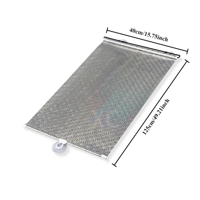 Car sunshade curtain Heat Insulation Patterned Car Sunroof Shade - UV Protection Auto Window Sun Shade Accessory