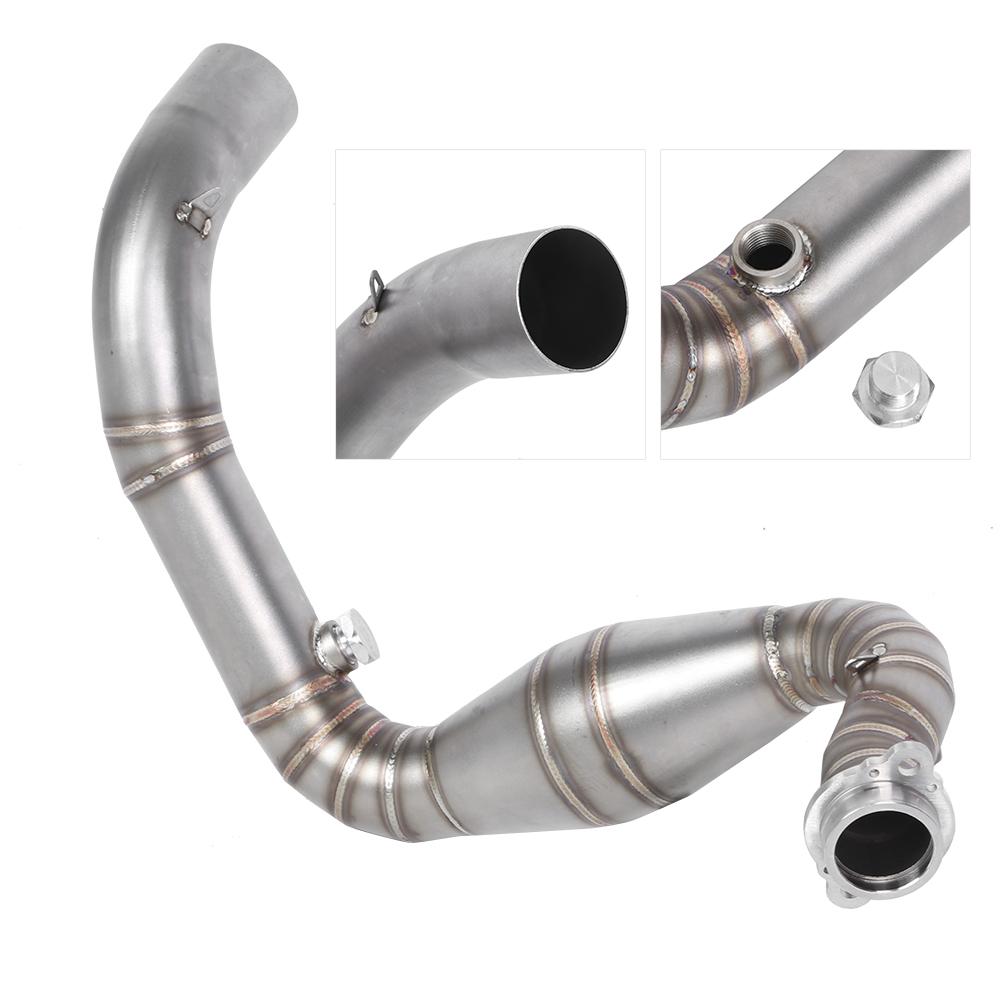 Motorcycle Exhaust Mid‑Pipe 304 Stainless Steel Header Tube with Muffler Accessory Fit for G310R