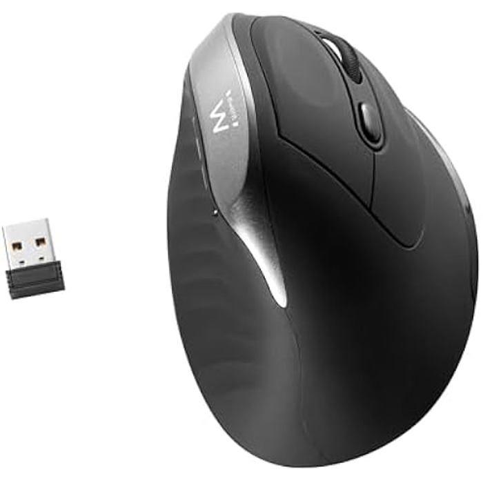 Souris Ergonomique Verticale Sans Fil EWENT - 800/1200/2400 DPI - 6 Contrôles - Vert