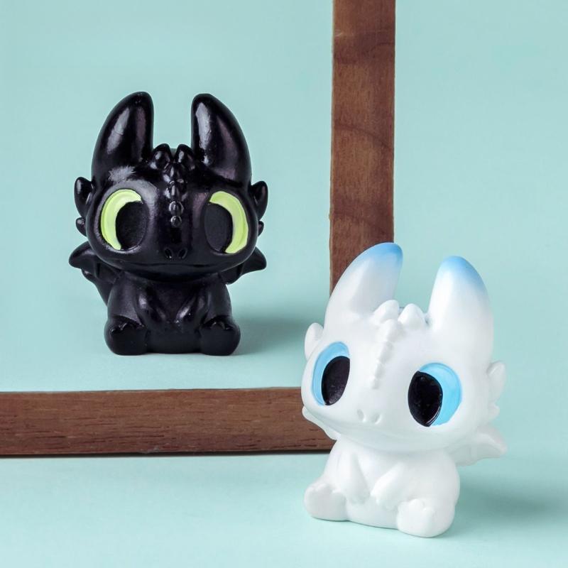 Dragon Taming Master Cartoon Toothless Couple Cute Grain Doll DIY Decoration Accessories Car carried Desktop Small Ornament