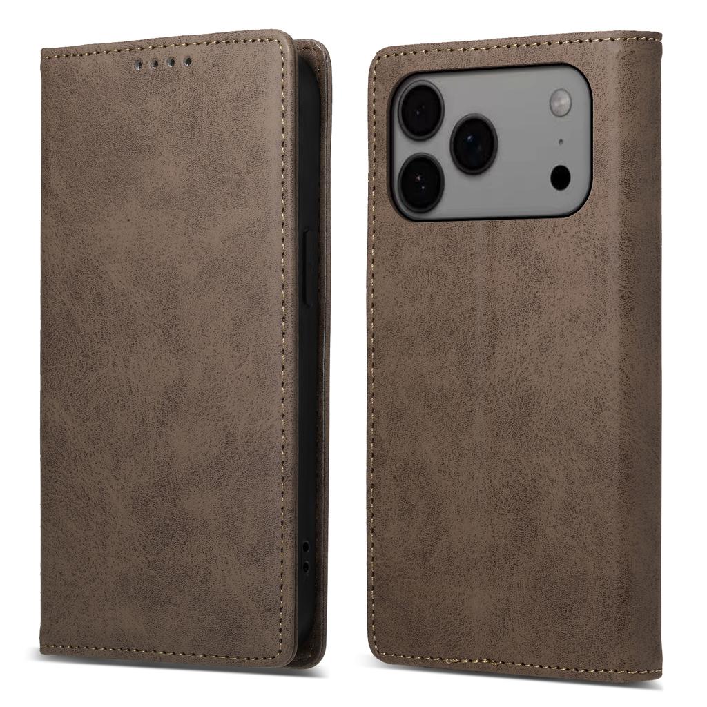 Für iPhone 17 Pro Max Brieftaschenkoffer RFID-Blockierung PU-Leder Handyhülle