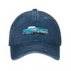Blue 1957 CC Convertible Baseball Cap Sun Cap Custom Cap Women's Beach Men's