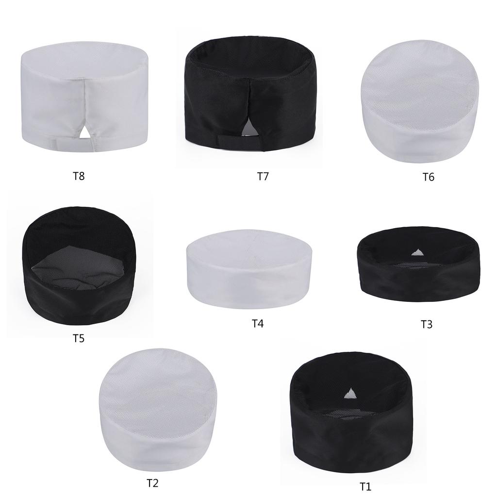 Chefs Hat Kitchen Cooking Chefs Caps Adjustable Food Service Caps Reusable Washable Sushi Chefs Beanies Chefs Mesh Top
