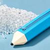 Pencil Case Large Capacity Pencil-Shaped Silicone Pencil Case for Students Zippered Stationery Storage Bag Multifunctional Travel Cosmetic Bag for